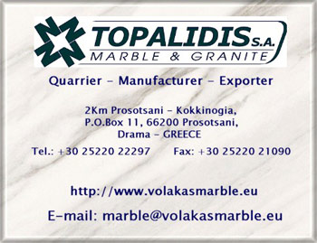 Volakas marble and stone supplies